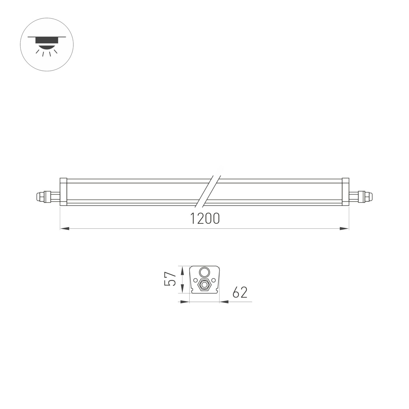 Светильник ALT-TUBULAR-1200-28W Day4000