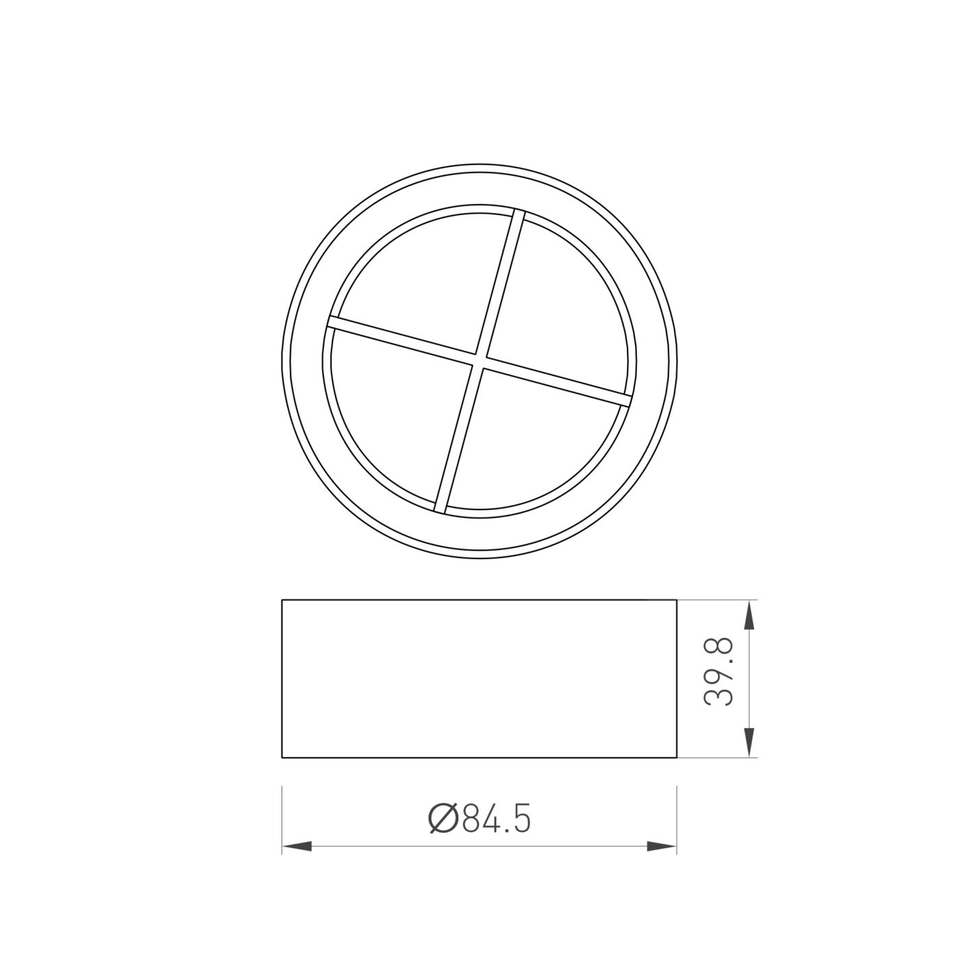 Решетка антибликовая LGD-ANTIGLARE-GRILLE-R85