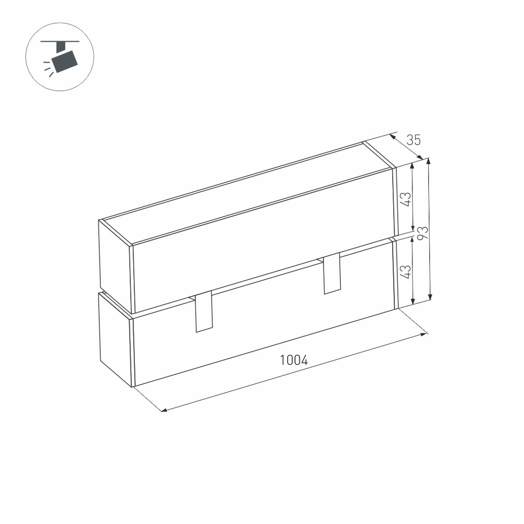 Светильник MAG-FLAT-FOLD-45-S1005-30W Warm3000