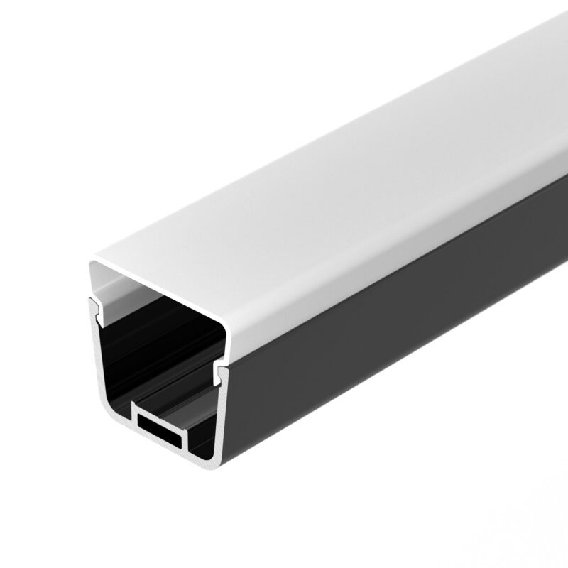 Профиль с экраном LINE-D-3734-2000 TETRA BLACK+OPAL