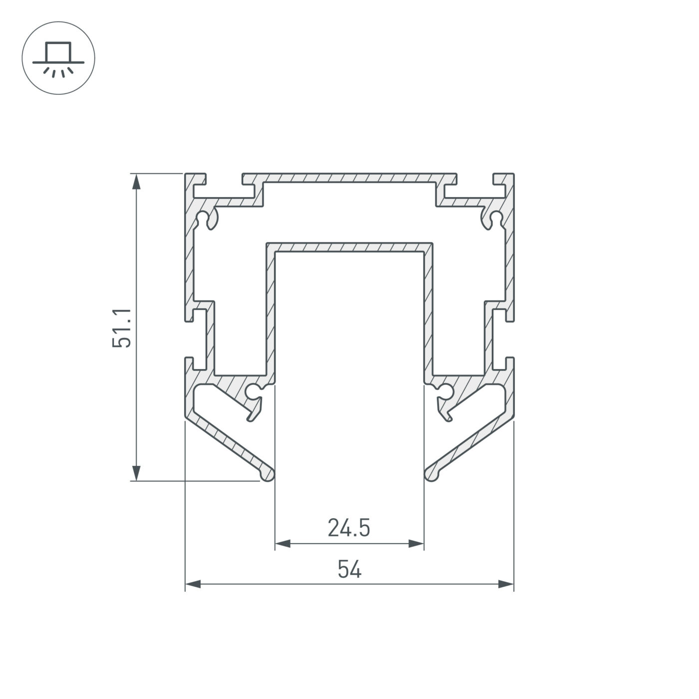 Профиль-держатель MAG-STRETCH-25-2000