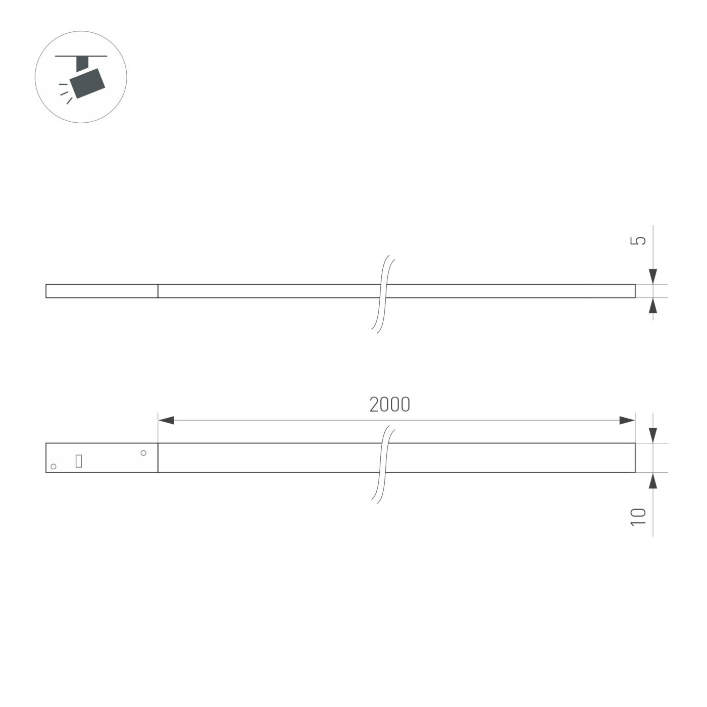 Светильник MAG-MICROCOSM-FLAT-ELASTIC-L2000-16W Day4000