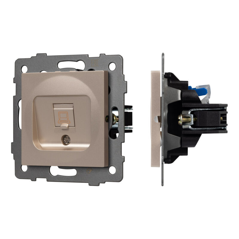 Механизм компьютерной розетки SCT-MPC1-PL-GD-V