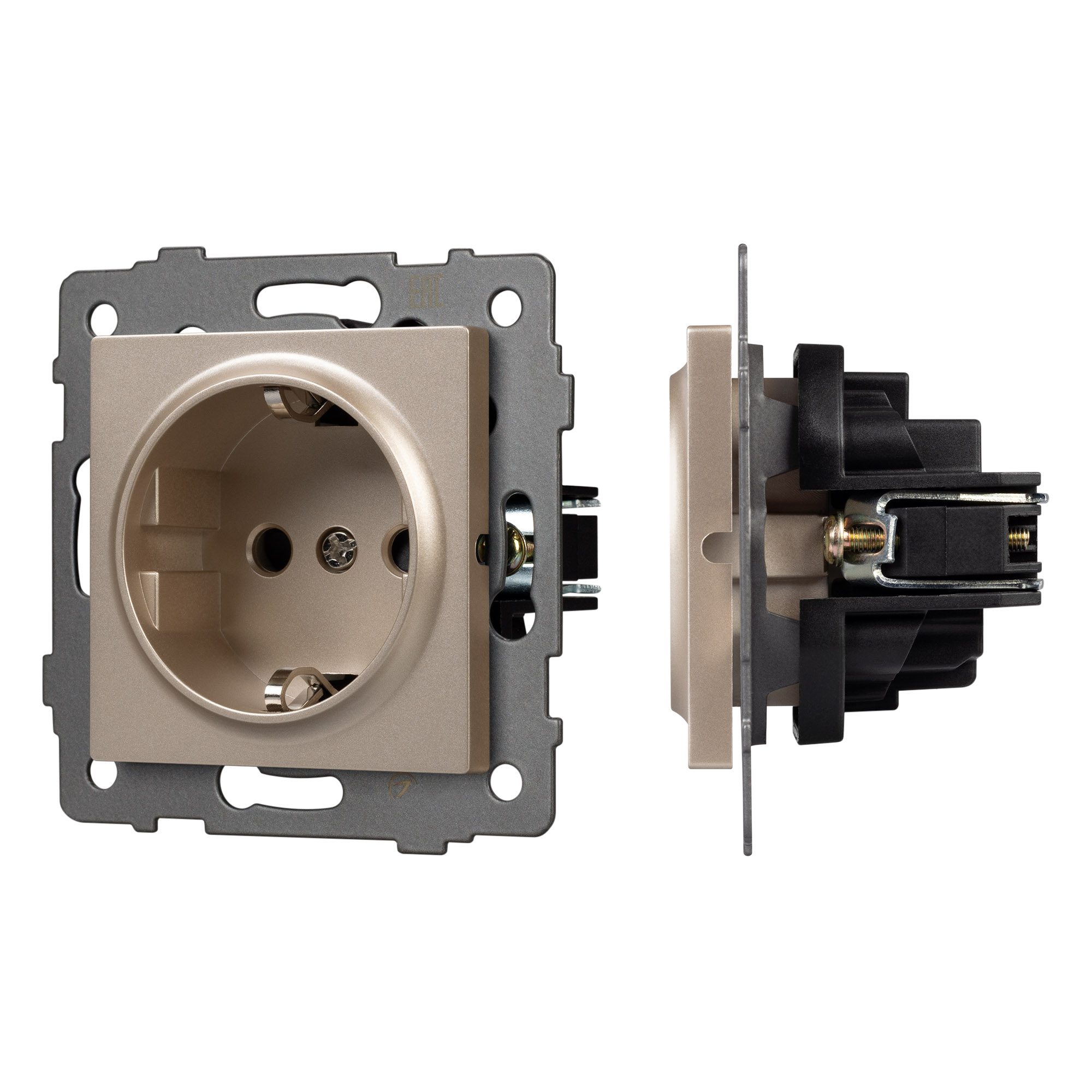 Механизм электрической розетки SCT-MEU1-PL-GD-V