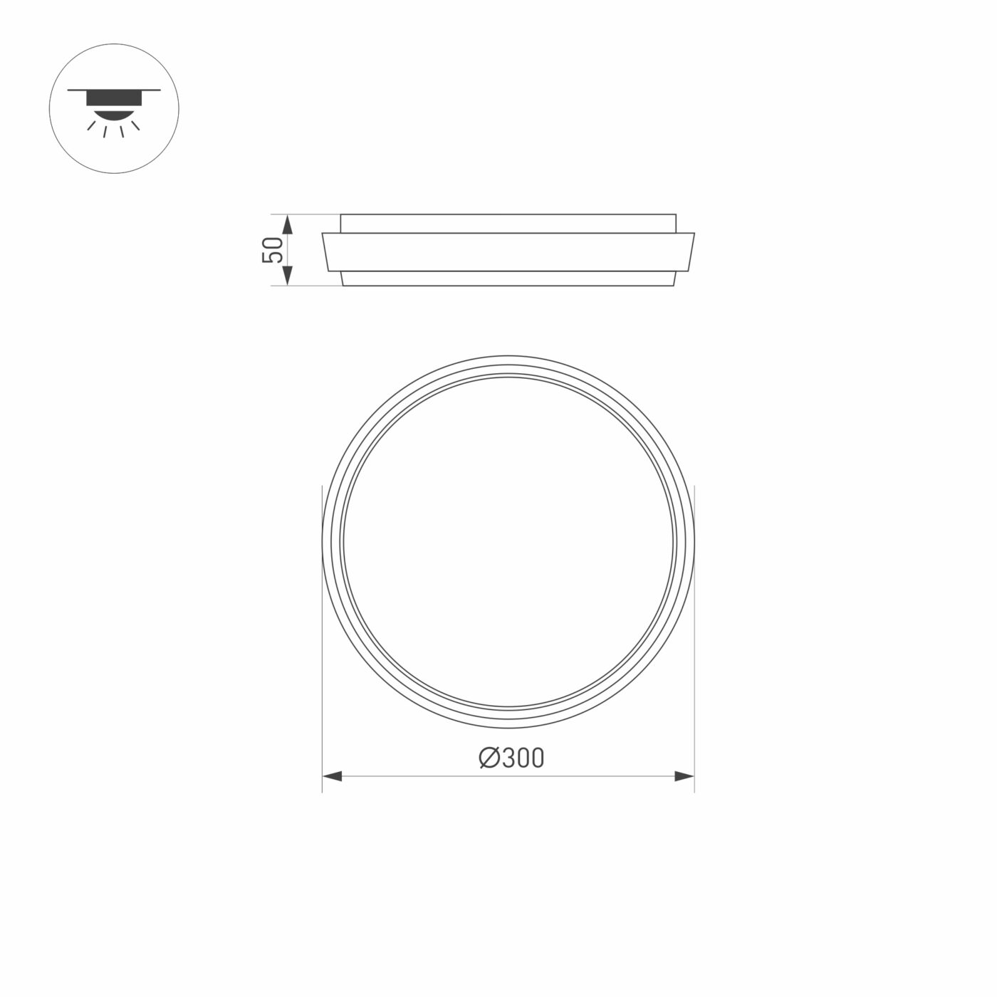 Светильник LGD-GIRO-R300-30W Day4000