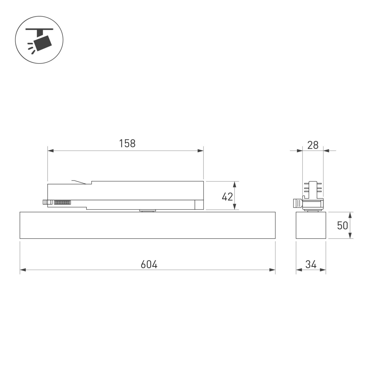 Светильник LGD-FLAT-4TR-S605-25W Day4000