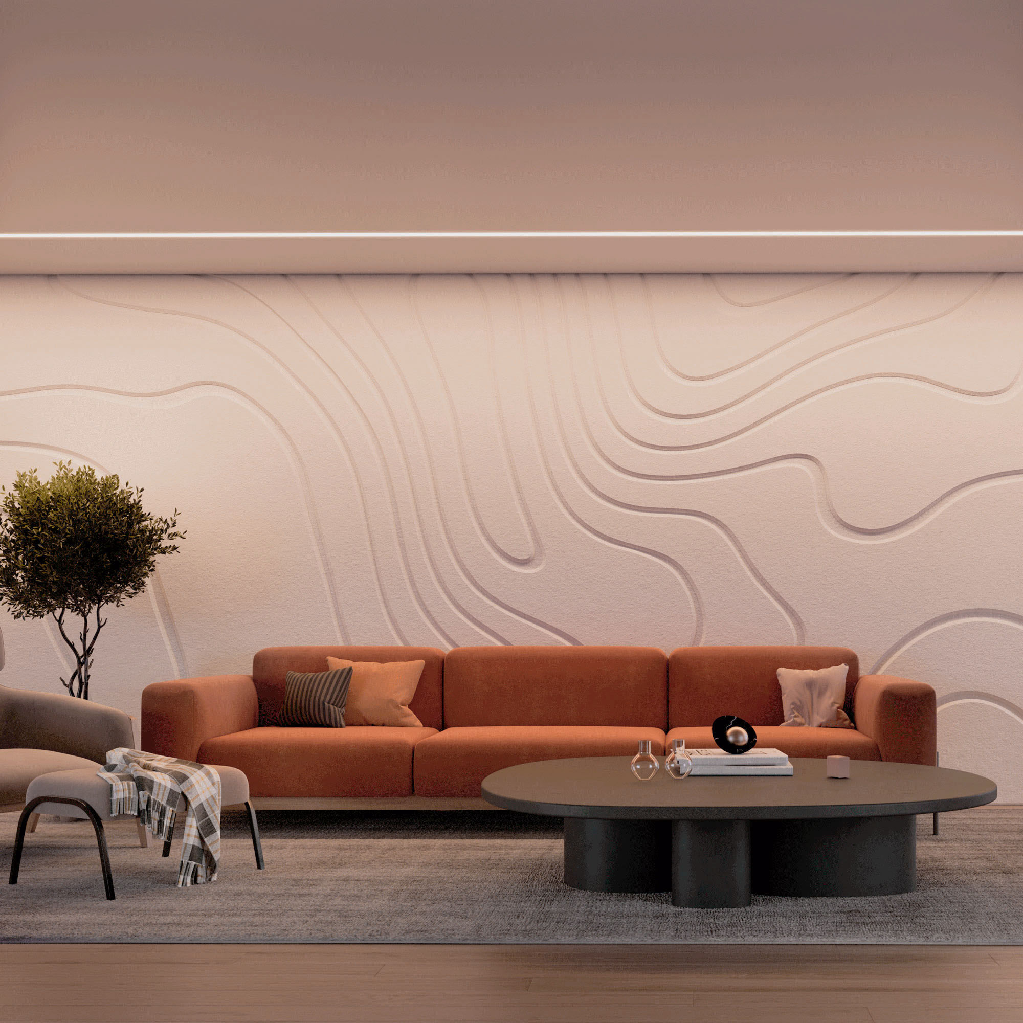 Профиль STRETCH-32-CEIL-CENTER-2000 WHITE