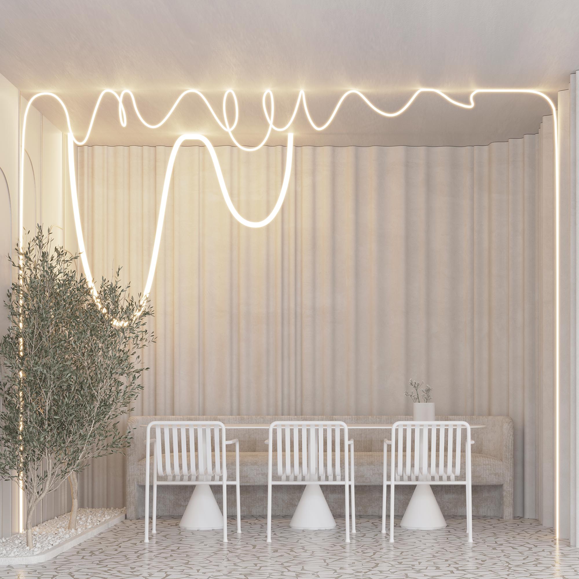 Лента герметичная MOONLIGHT-SIDE-A336-D40mm 24V Warm2700 360deg