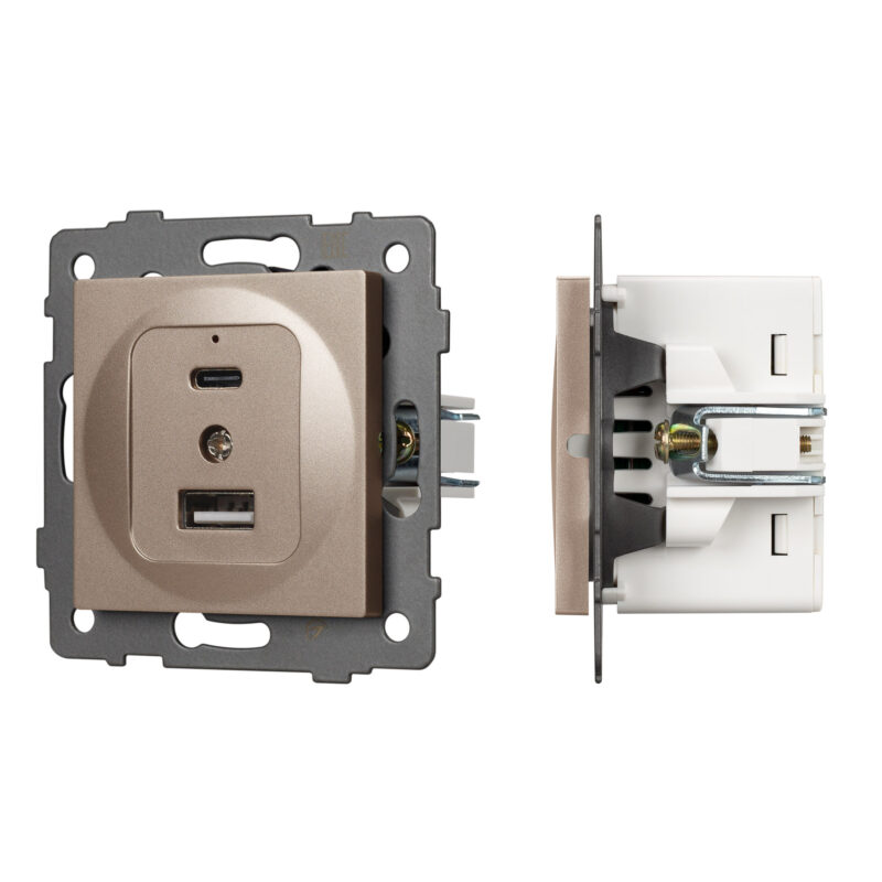 Механизм USB розетки SCT-MUAC-PL-GD-V
