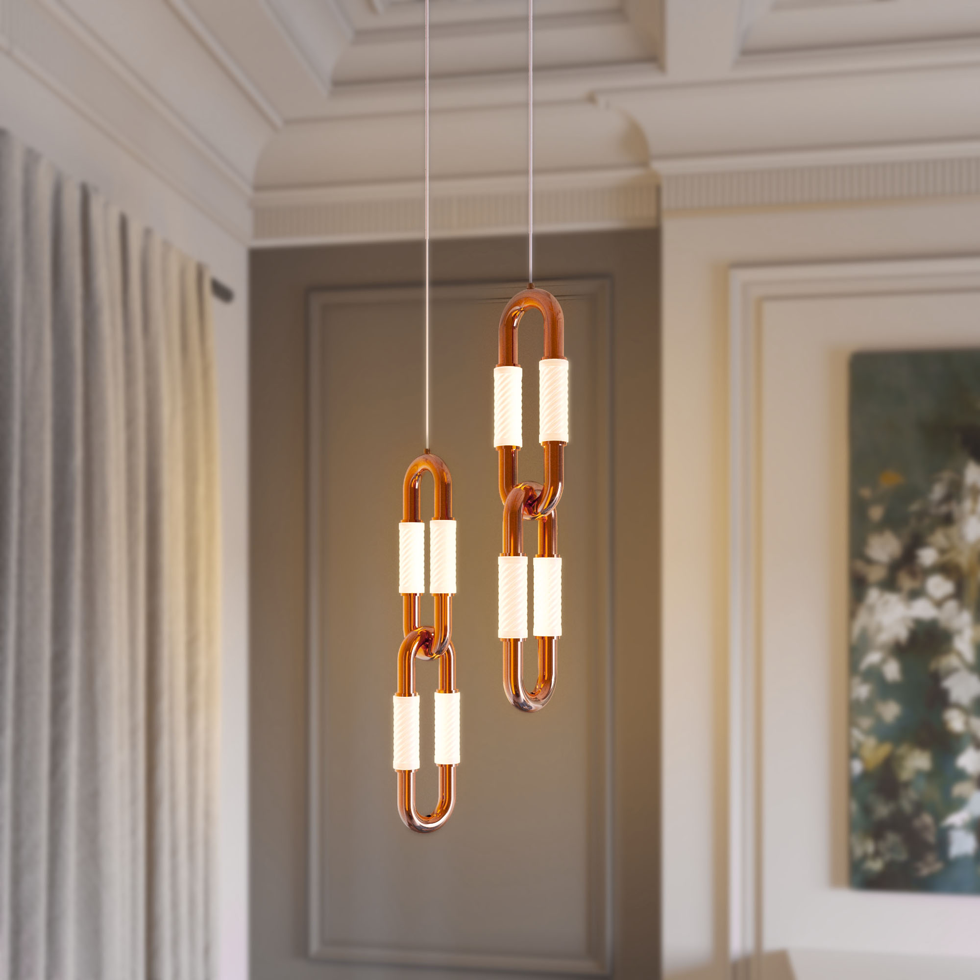 Светильник SP-AMPIRIUS-HANG-H610-L120-7W MIX