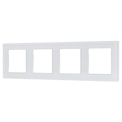 Рамка стеклянная FRM-GLARE-GS-4-WH