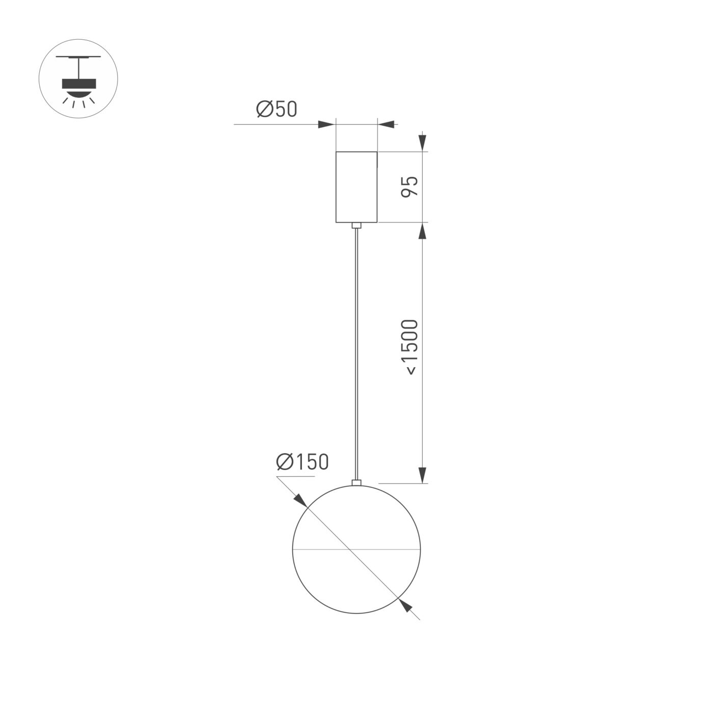 Светильник SP-EMISFERO-R150-11W Warm3000