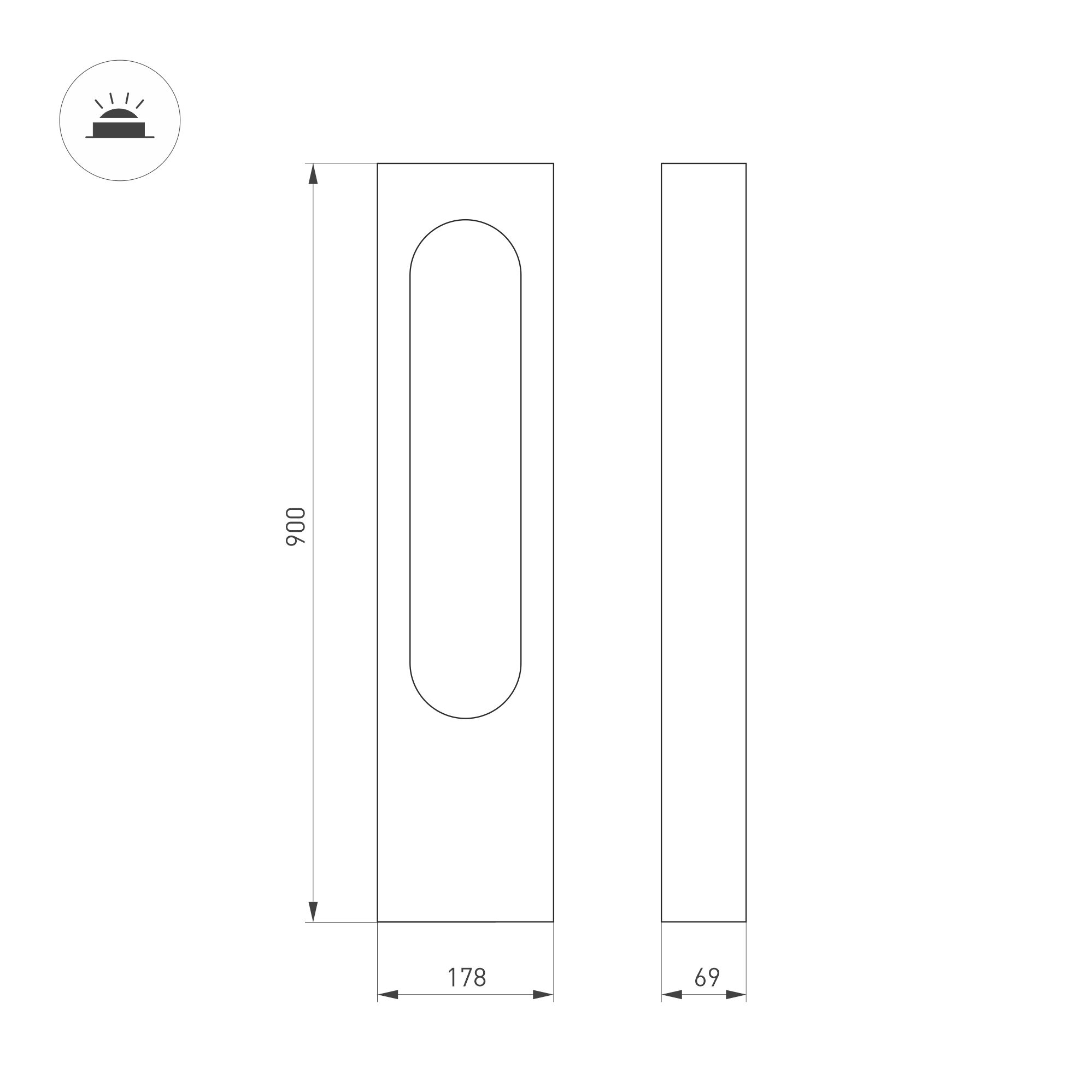 Светильник LGD-MUSE-BOLL-H900-12W Warm3000