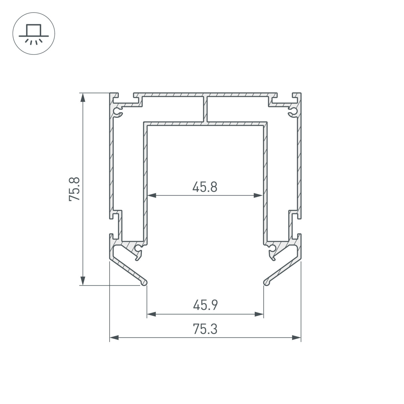 Профиль-держатель MAG-STRETCH-45-2000