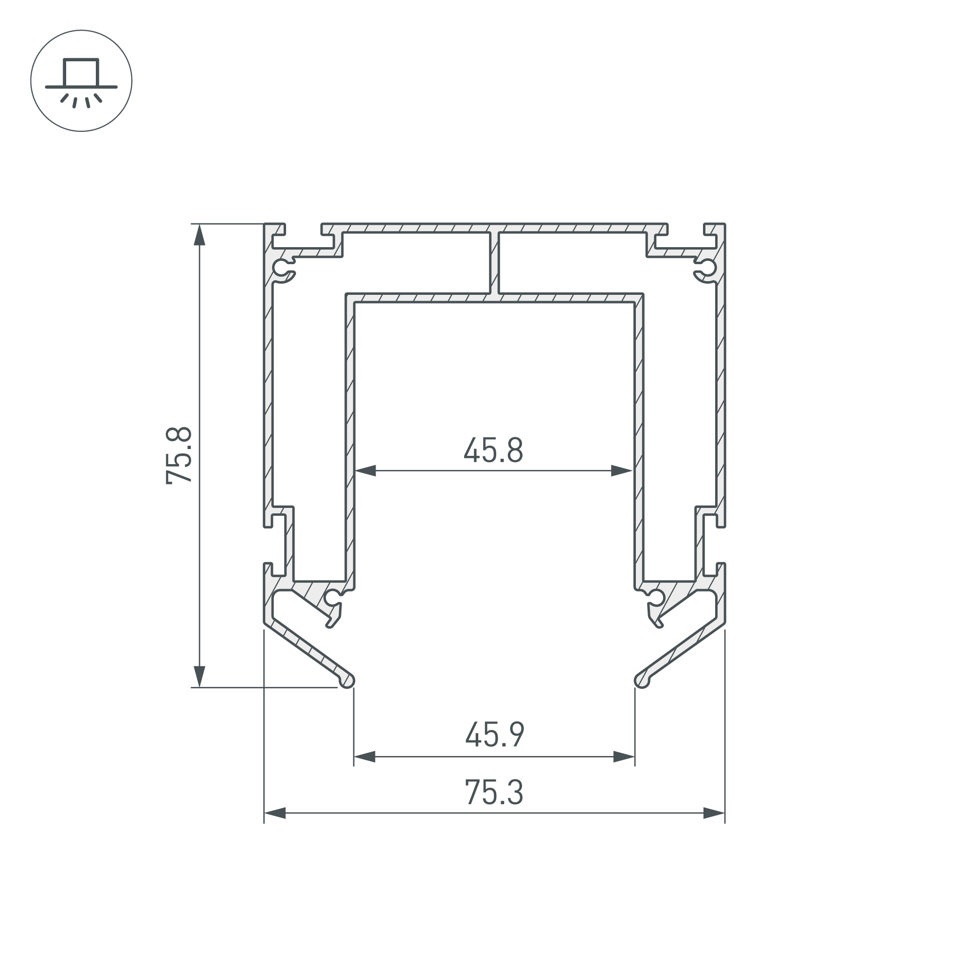 Профиль-держатель MAG-STRETCH-45-2000