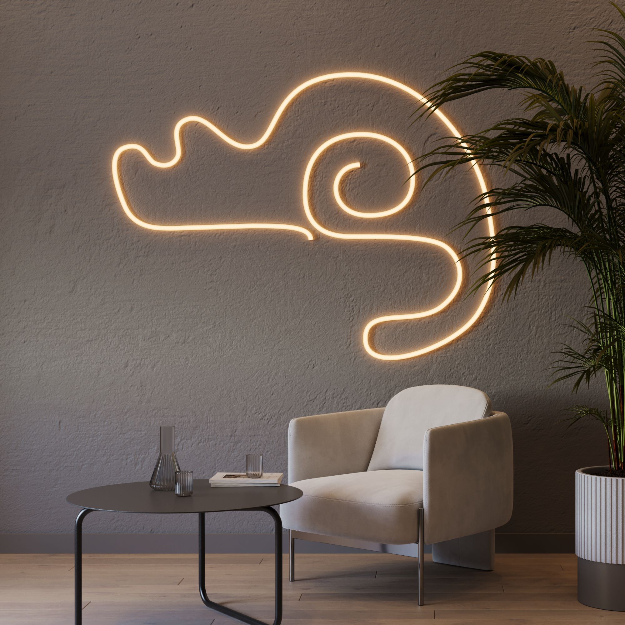 Силиконовый профиль WPH-FLEX-D22-360deg-S8-5m WHITE