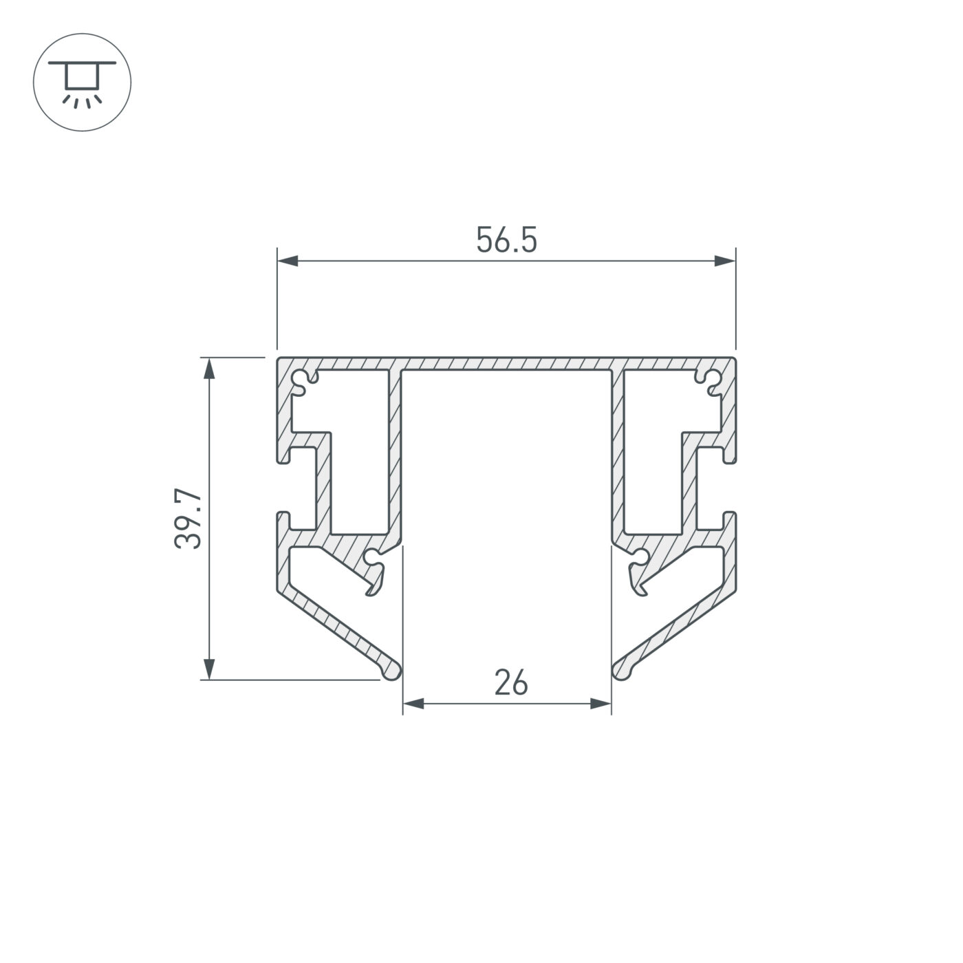 Профиль-держатель MAG-STRETCH-25-2000