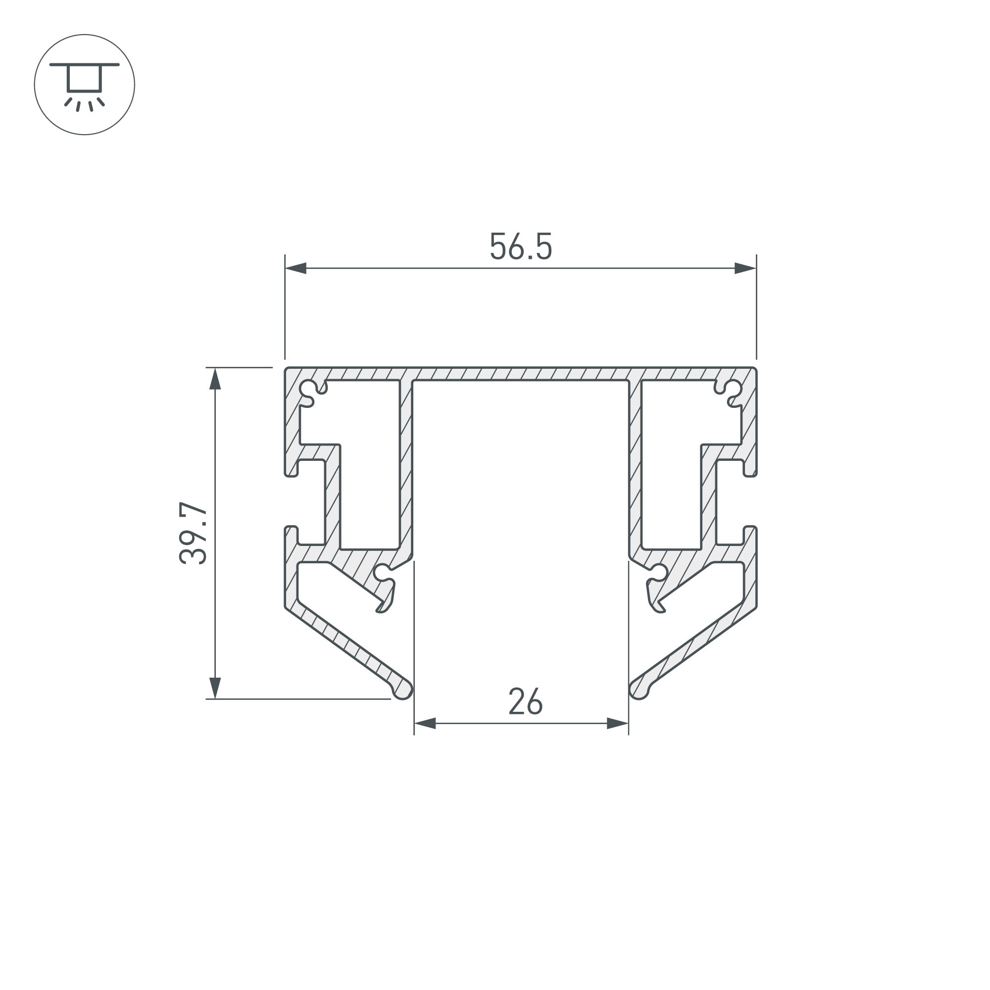Профиль-держатель MAG-STRETCH-25-2000