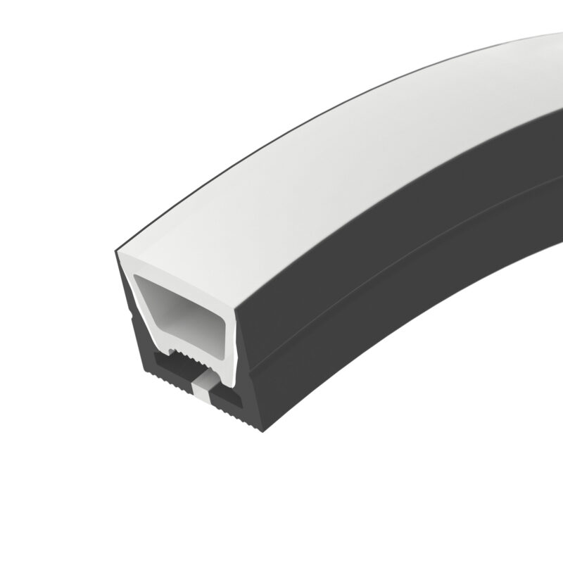 Силиконовый профиль WPH-FLEX-1616-TOP-S11-5m BLACK