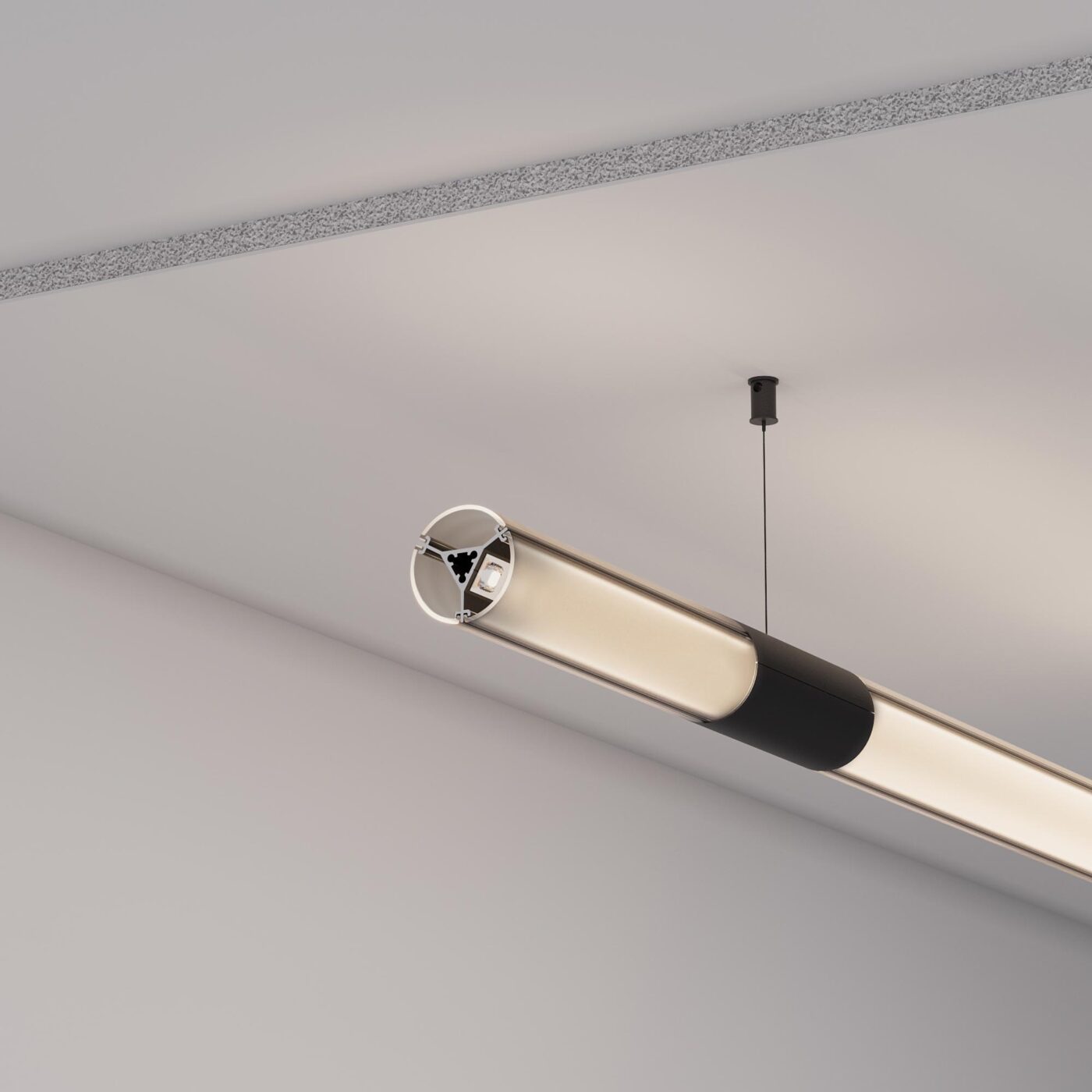 Экран ROUND-D36-360-2500 BLACK OPAL