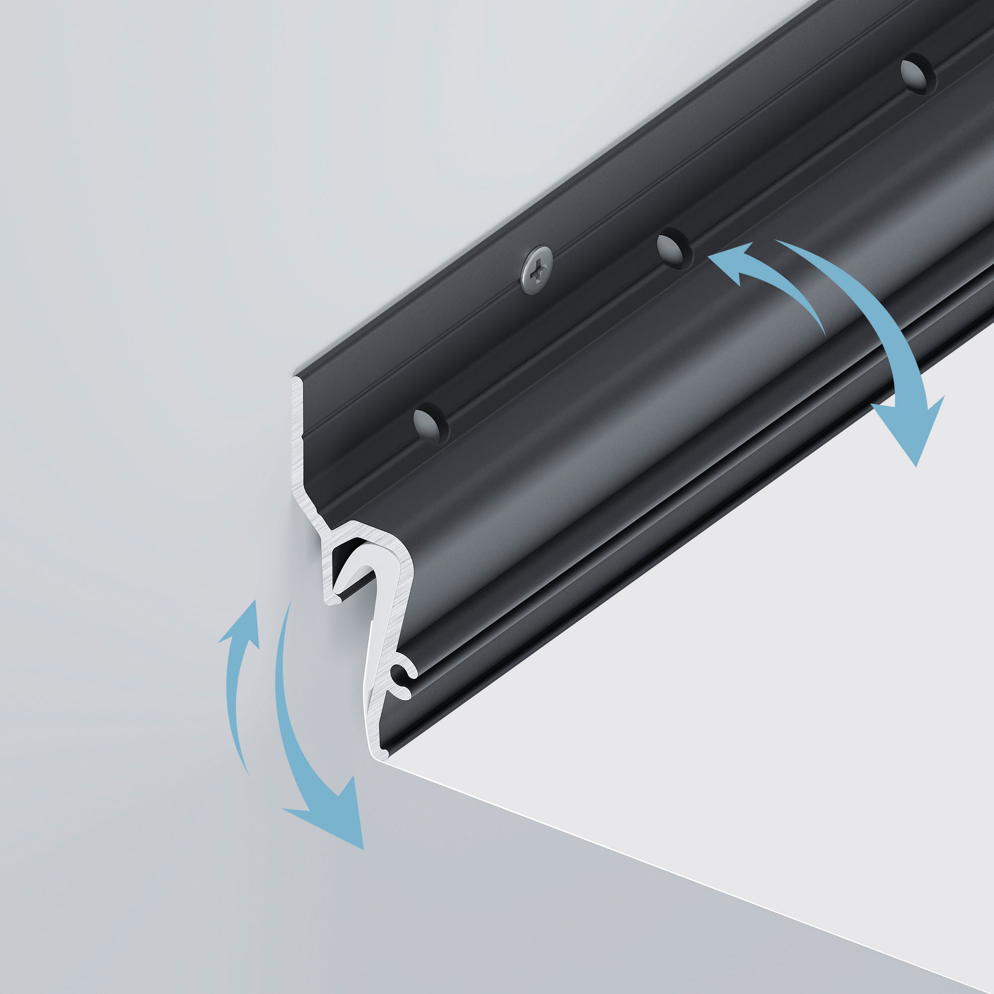 Профиль STRETCH-SHADOW-TECH-VENT-2000 BLACK