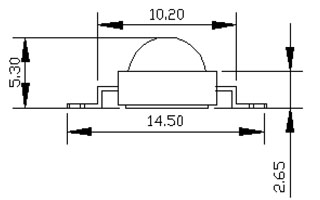 Мощный светодиод ARPL-1W-EPL35 Green