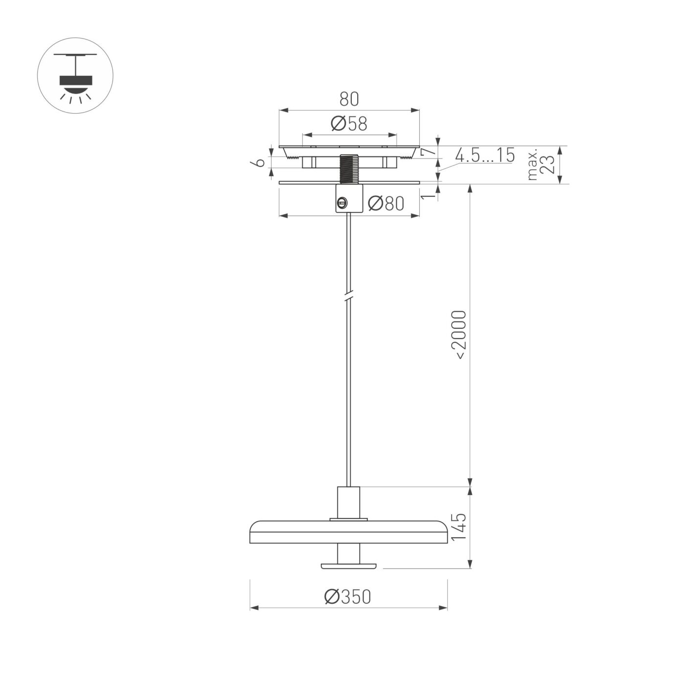Светильник SP-KOTARO-R350-12W Warm2700