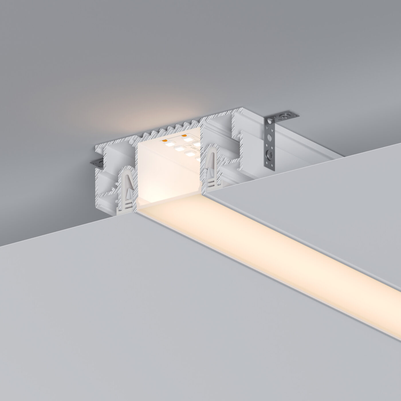 Профиль STRETCH-32-CEIL-CENTER-2000 WHITE