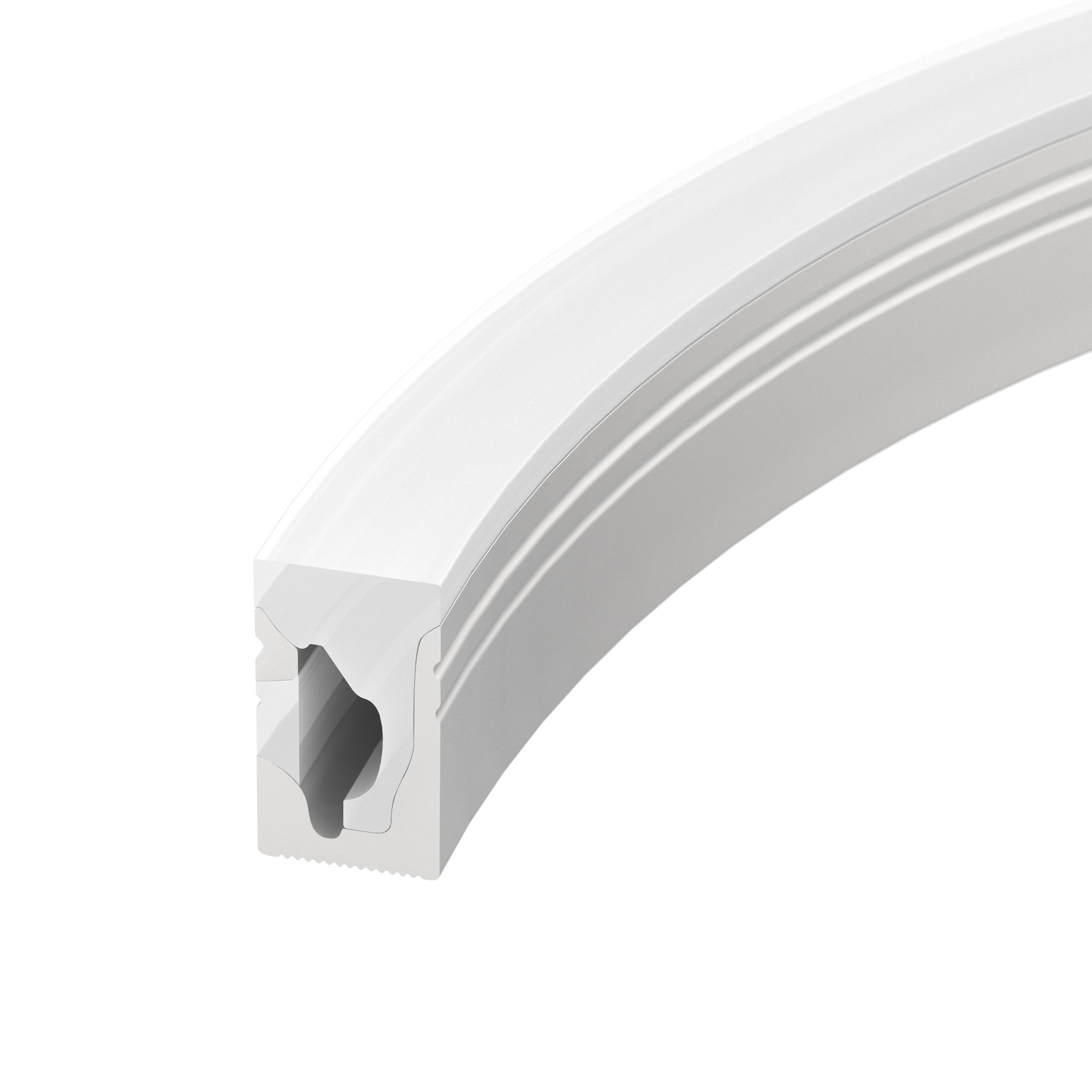 Силиконовый профиль WPH-FLEX-1018-SIDE-S10-20m WHITE