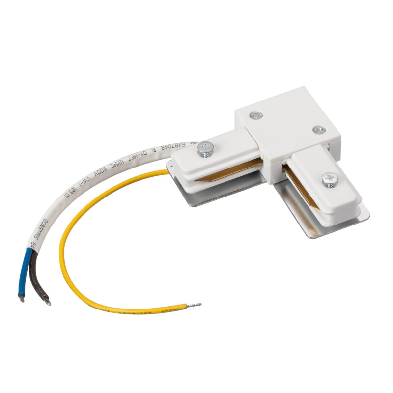 Коннектор угловой с питанием LGD-2TR-CON-L-POWER-WH