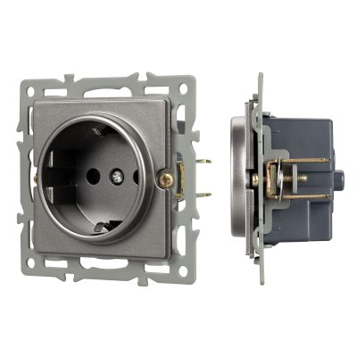 Механизм электрической розетки SCT-GP-MEU-PL-GR