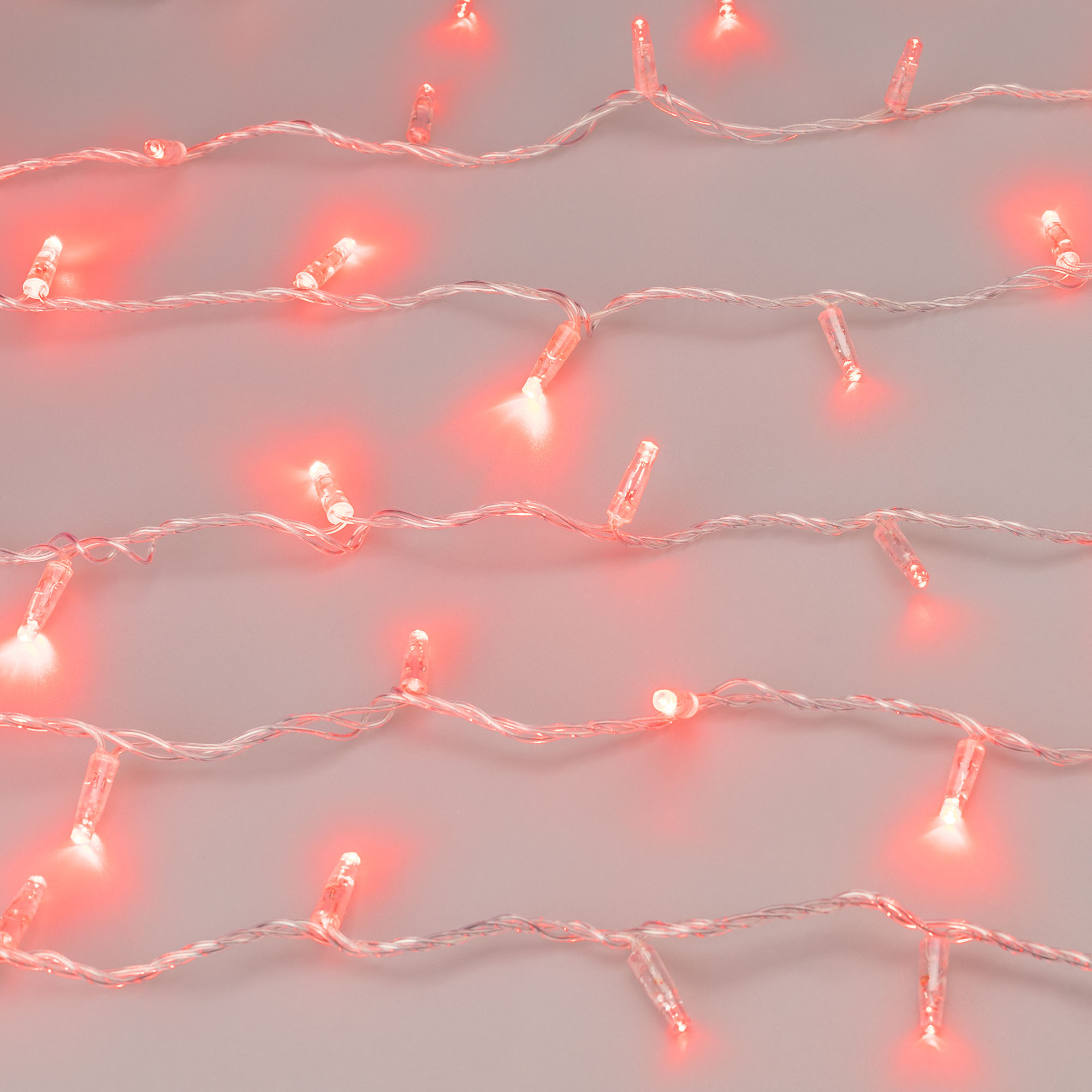 Светодиодная гирлянда ARD-STRING-CLASSIC-1000-CLEAR-100LED-PULSE Red
