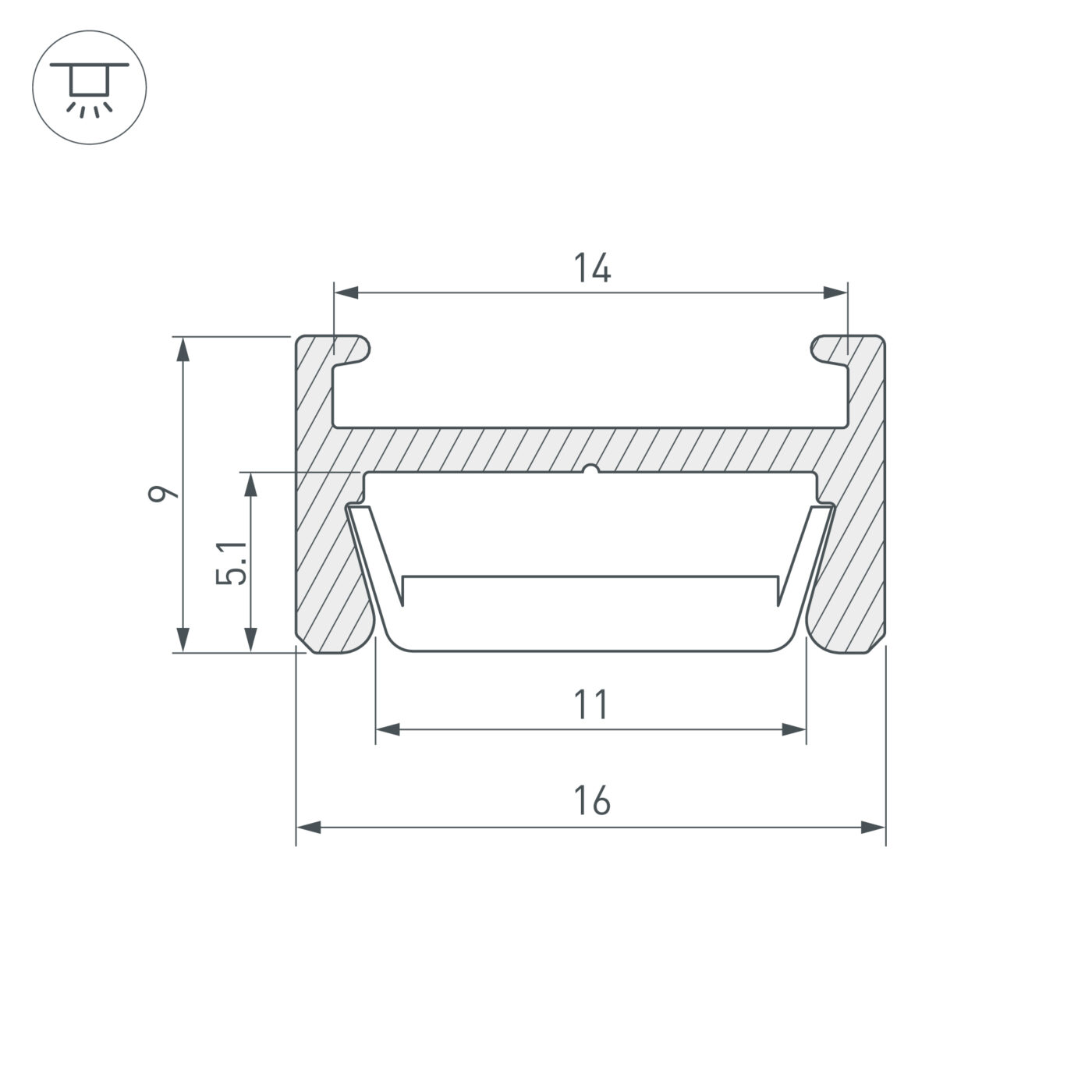 Профиль MIC-H-2000 ANOD