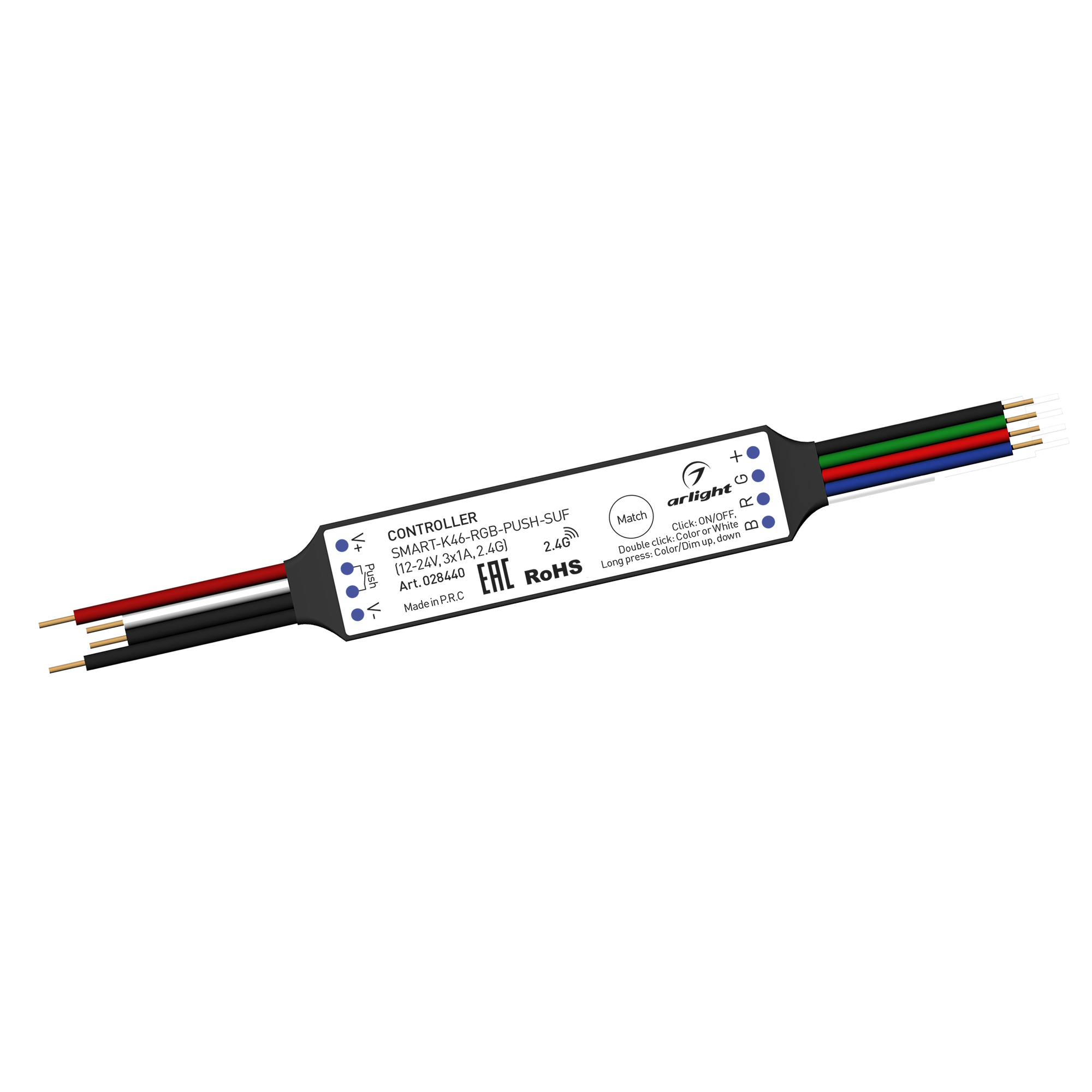 Контроллер SMART-K46-RGB-PUSH-SUF