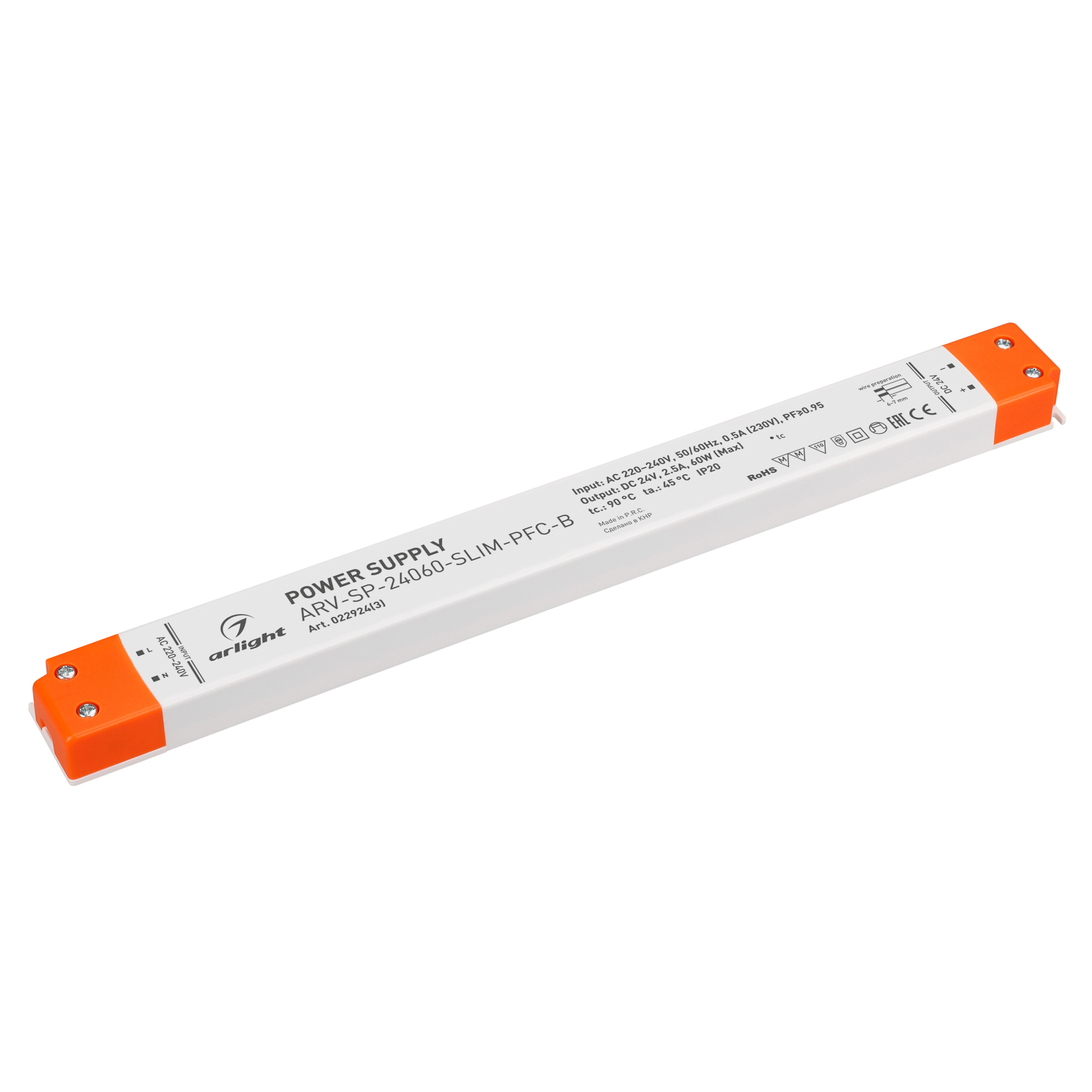 Блок питания ARV-SP-24060-SLIM-PFC-B