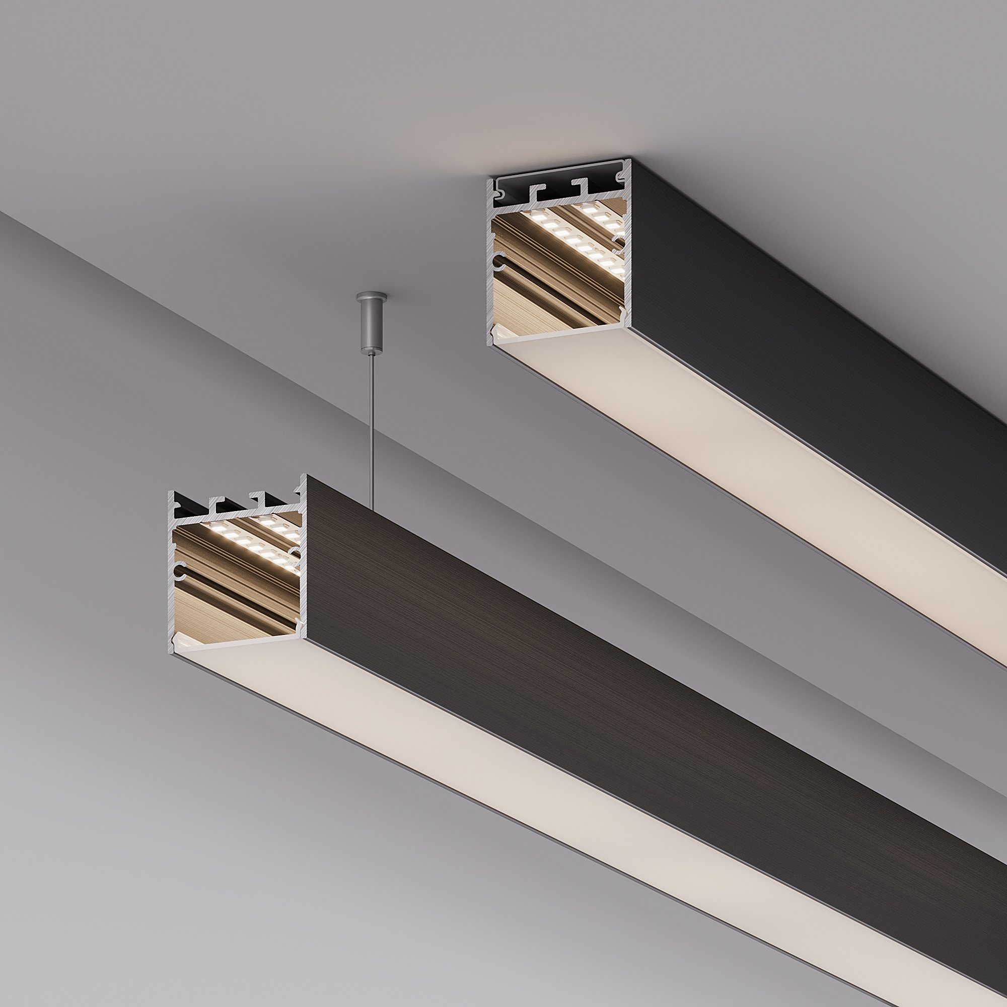 Профиль SL-LINE-3638-LW-3000 ANOD BLACK