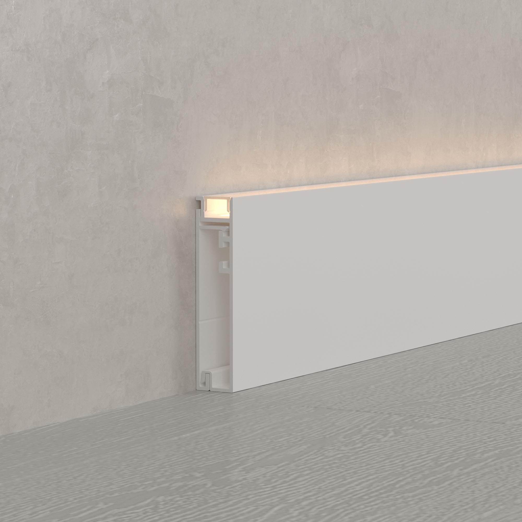 Профиль PLINTUS-H55-2000 WHITE