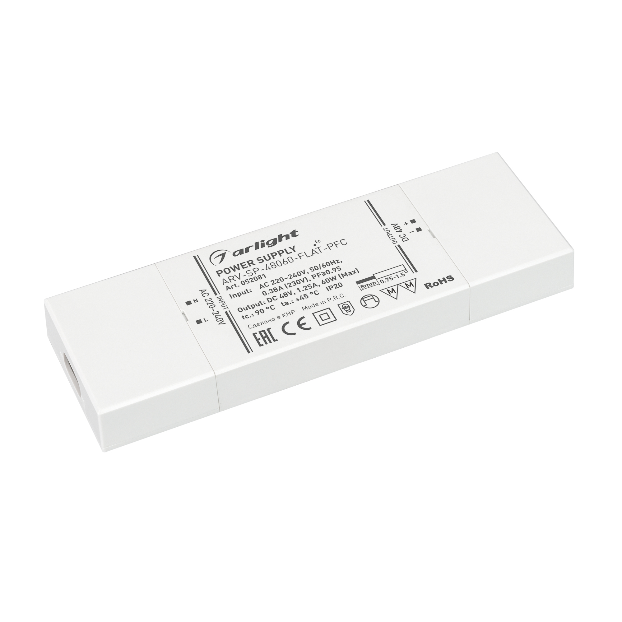 Блок питания ARV-SP-48060-FLAT-PFC
