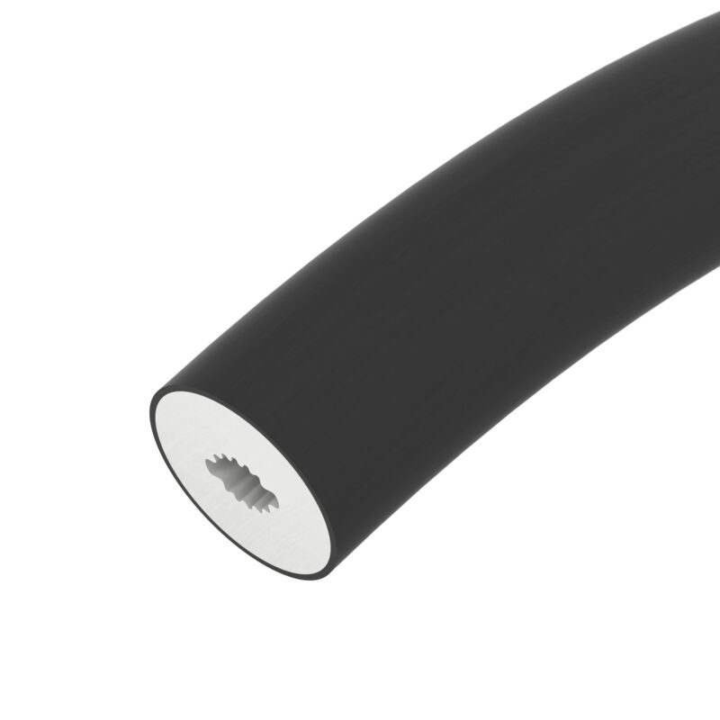 Силиконовый профиль WPH-FLEX-D22-360deg-S8-5m BLACK