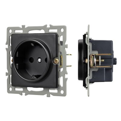 Механизм электрической розетки SCT-GP-MEU-PL-BK