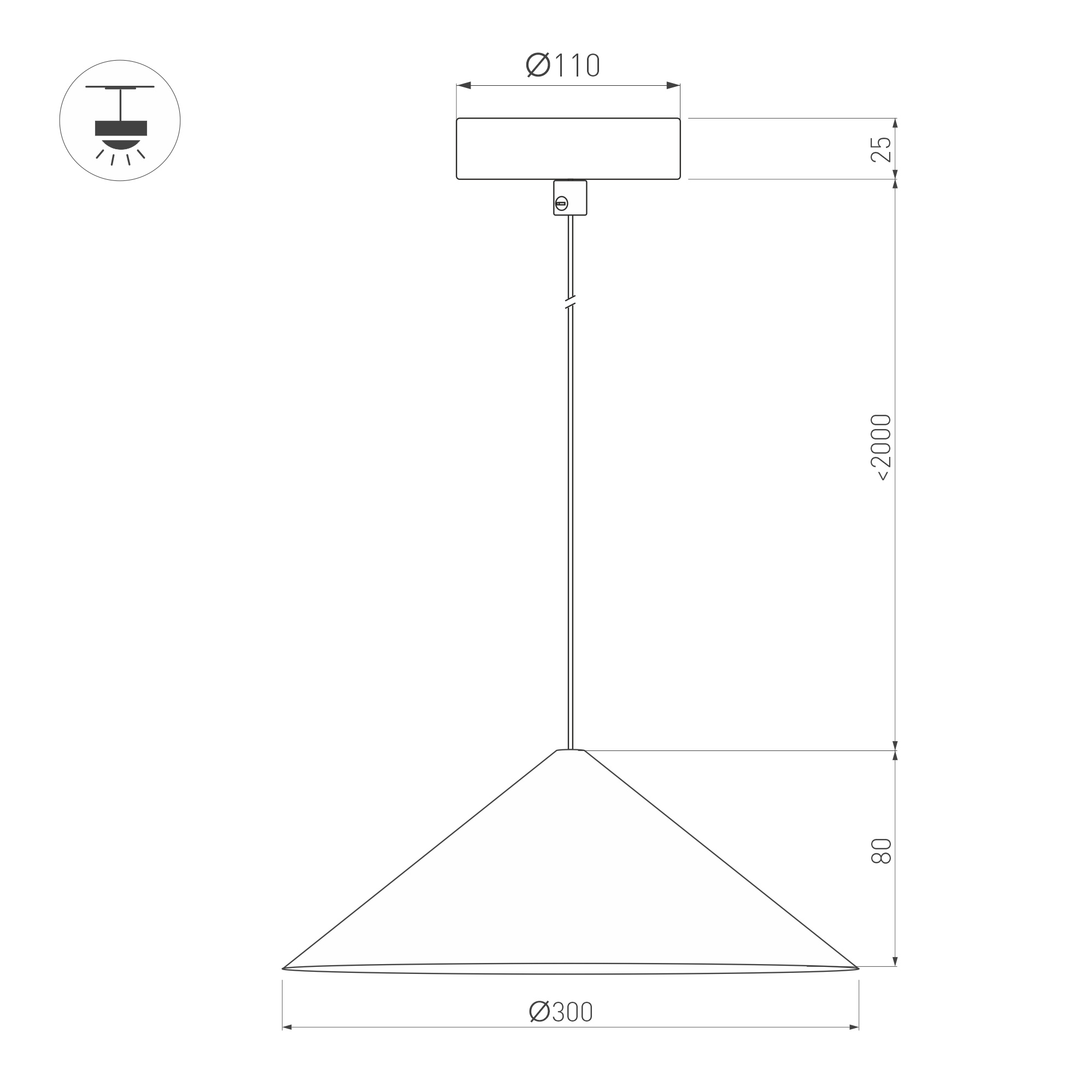 Светильник SP-MAKOTO-R300-10W Warm3000