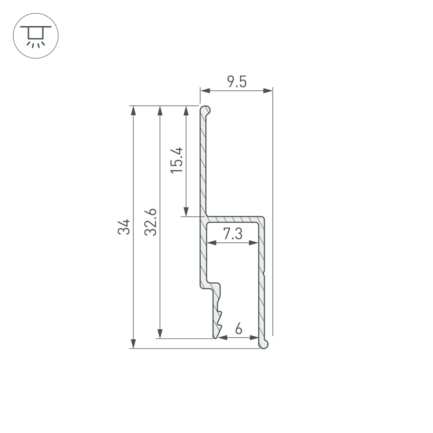 Профиль STRETCH-WALL-TECH-2000