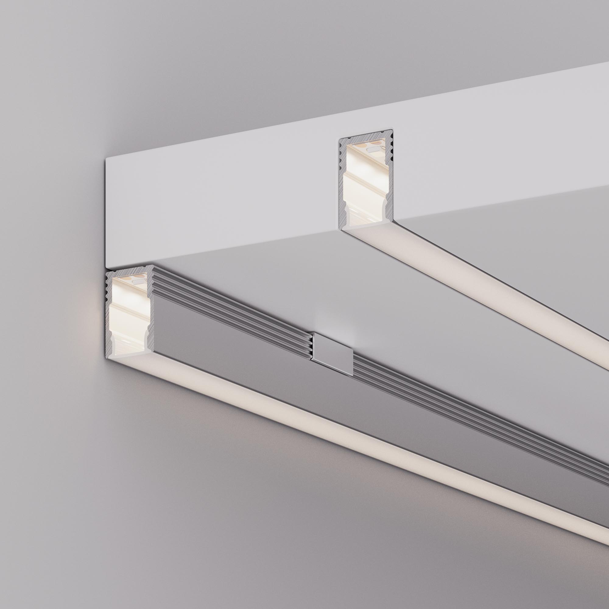 Профиль с экраном SL-MINI-8-H12-2000 ANOD+OPAL