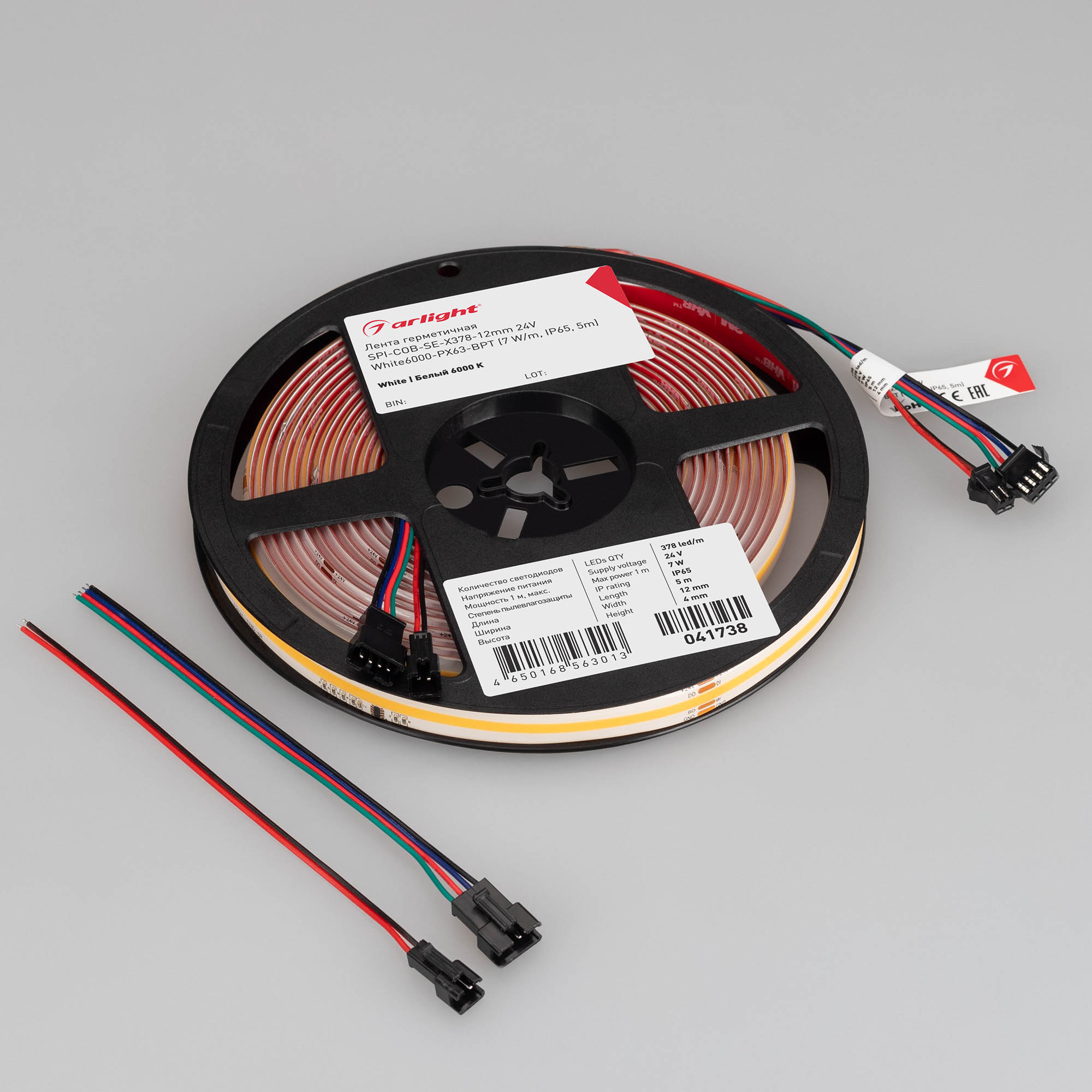 Лента герметичная SPI-COB-SE-X378-12mm 24V White6000-PX63-BPT