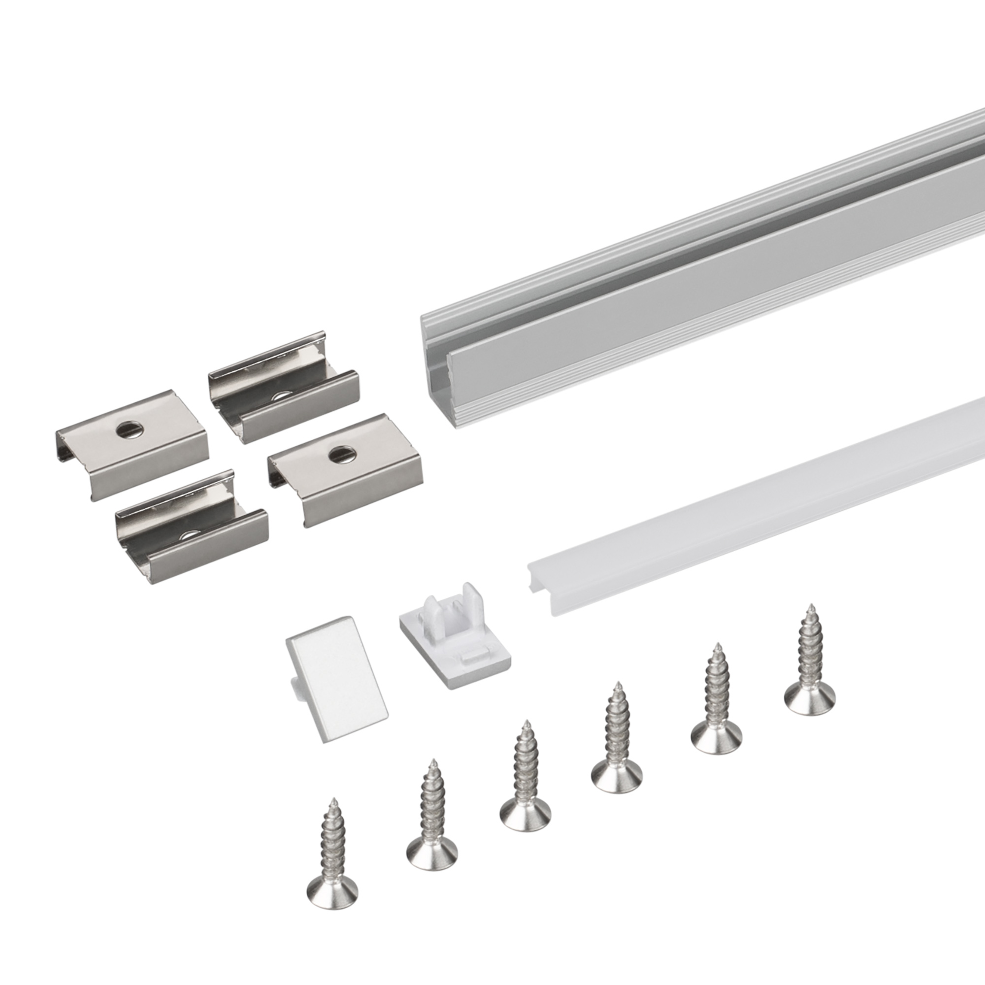 Профиль с экраном SL-MINI-8-H12-2000 ANOD+OPAL