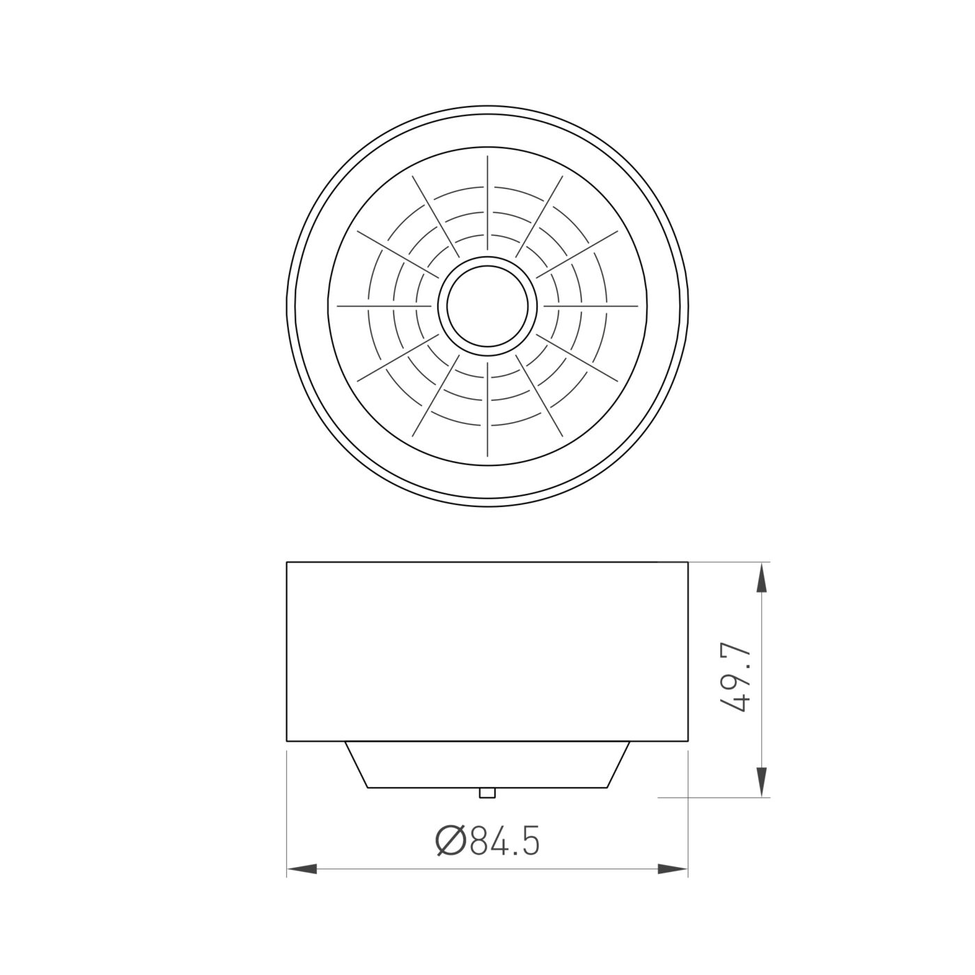 Рефлектор с посадочным кольцом LGD-REFLECTOR-RING-R85