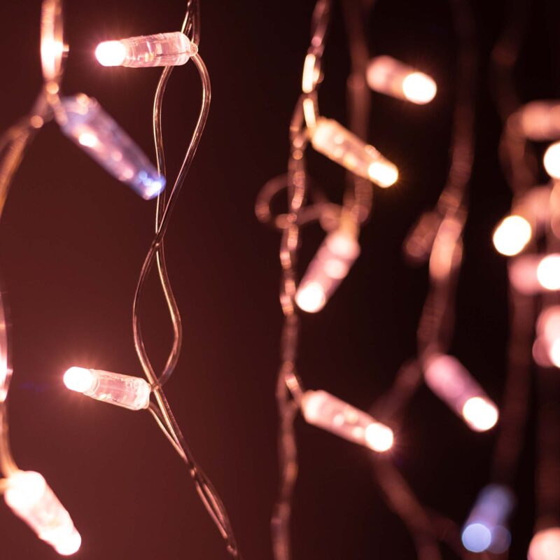 Светодиодная гирлянда ARD-EDGE-CLASSIC-2400x600-CLEAR-88LED-FLASH Rose Gold