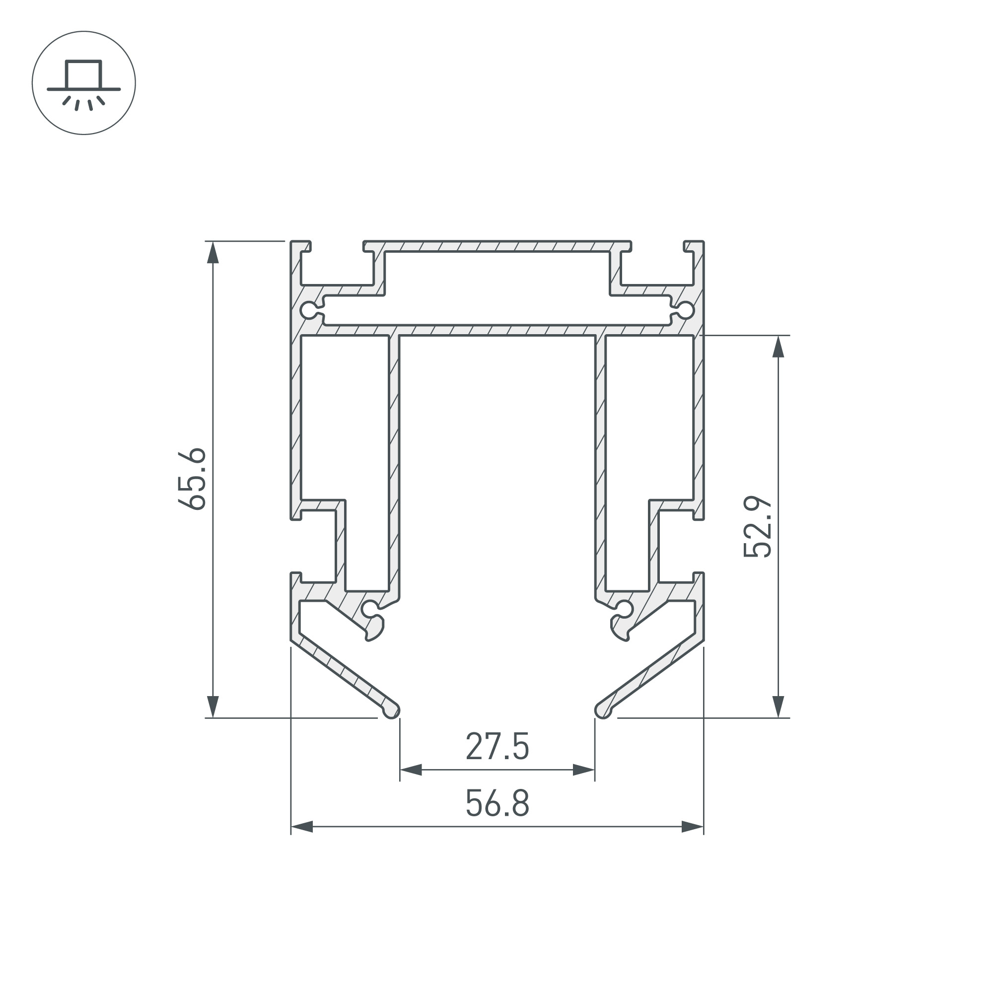 Профиль-держатель MAG-STRETCH-ORIENT-2000