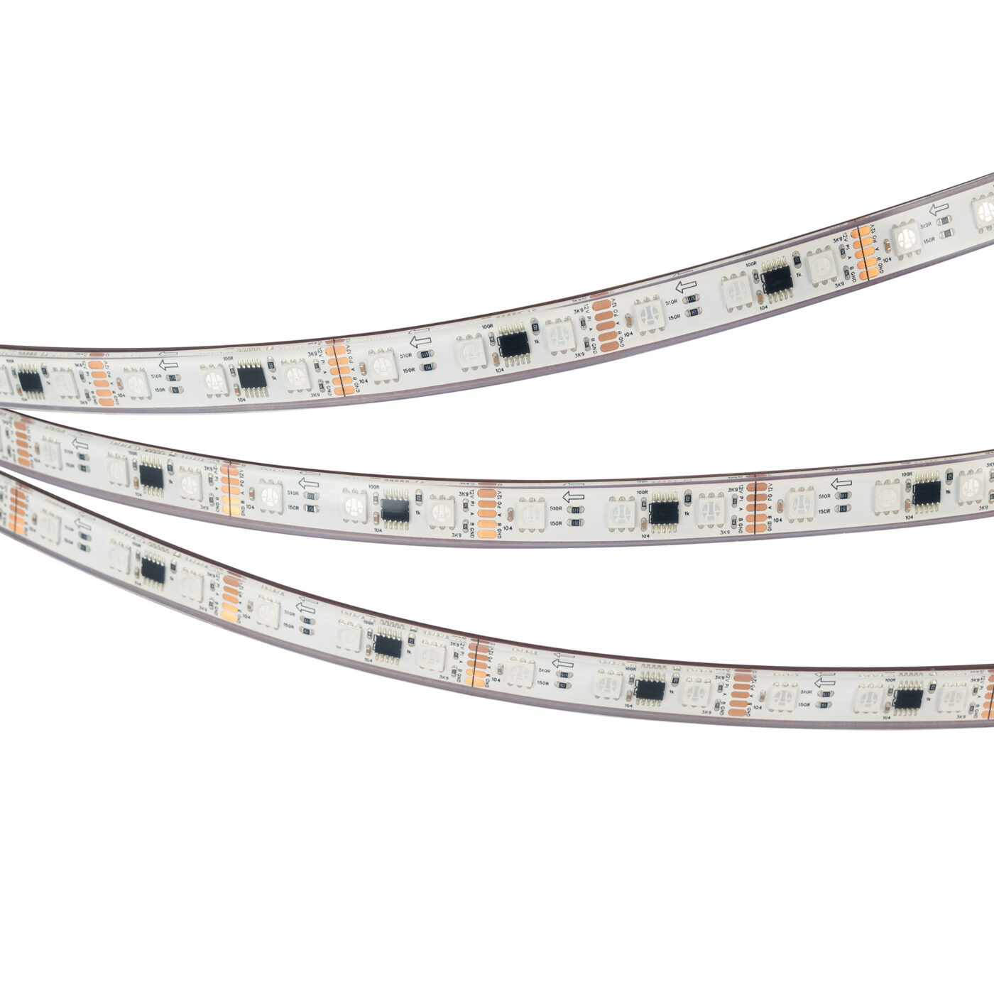 Лента герметичная DMX-PS-B60-12mm 12V RGB-PX3