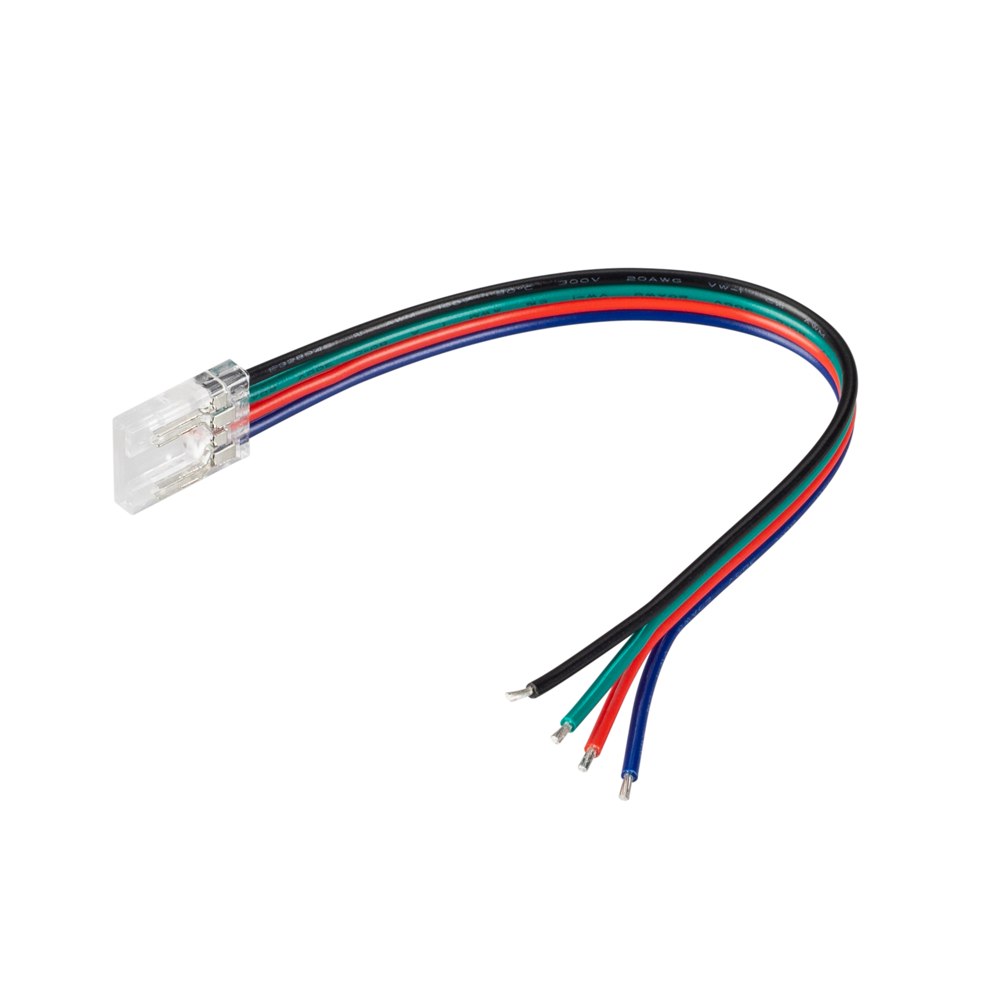 Коннектор COB-RGB-10mm-4pin-STW-L150